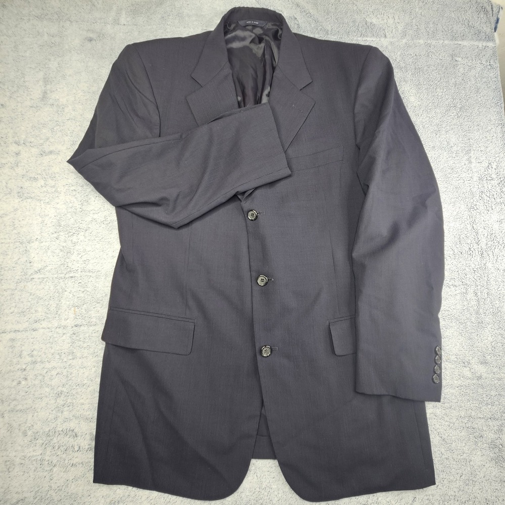 Brooks Brothers Brooks Cool Jacket Mens 42L Navy Stretch Wool Blazer Sport Coat